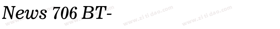 News 706 BT字体转换